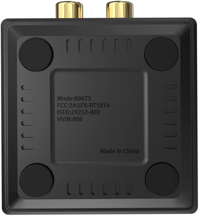 YMOO B06T3 Bluetooth 5.3 Receiver, 100ft RCA Bluetooth Audio Adapter