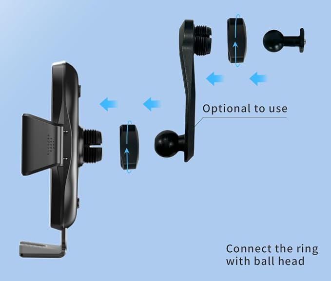 Car Phone Mount for Ford Focus MK3/MK3.5 (2012–2018) RS/SE/ST,Vehicle-Specific Dashboard Phone Holder,360° Rotating Metal Ball Joint,Car Mount for iPhone 17 Pro Max 16 15 14 13 12 & All Phones