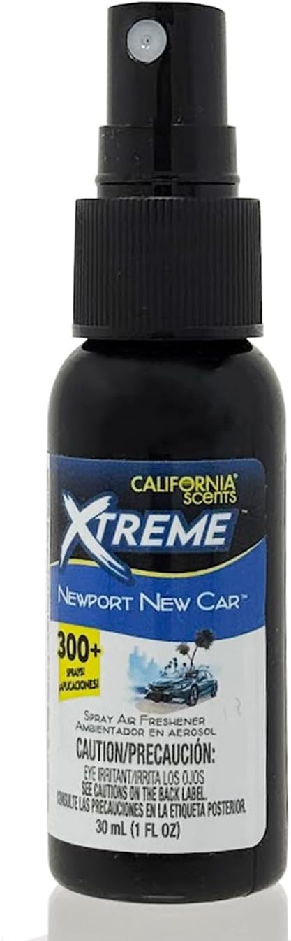 California Scents Xtreme 1 oz. Spray Air Freshener, Newport New Car, 4 Packs