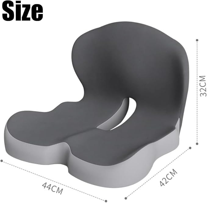 Back and Seat Cushion, Trucker Seat Cushions for Long Sitting, Car seat Cushion with Back Support, Seats Cushions for Lumbar Pain and Supporting The HIPS, Trucker Essentials (B)