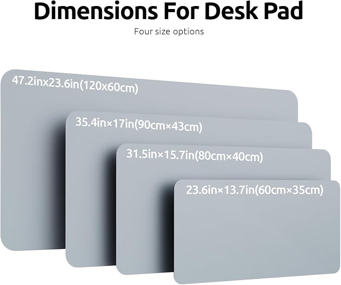 YSAGi Leather Desk Protector, Office Mat, Large Mouse Mat, Non-Slip PU Leather