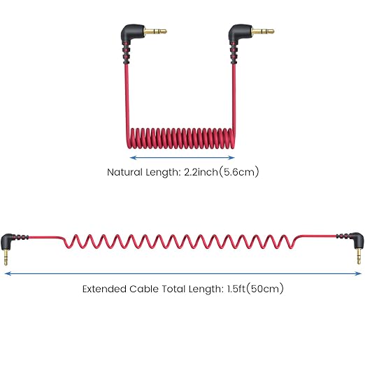 2-Pack 3.5mm Microphone Cable Compatible