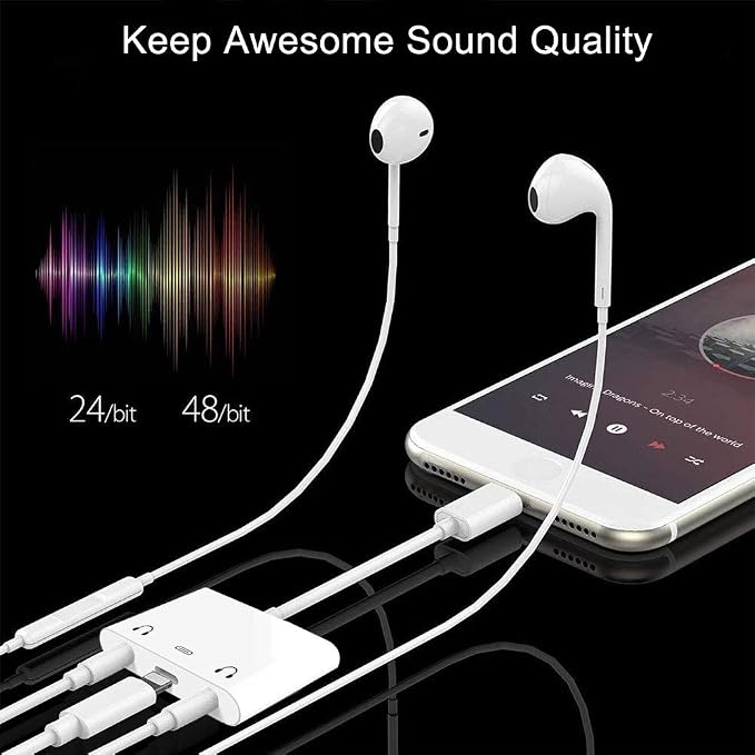 3in1 Lighting to 3.5mm, Headphone Adapter