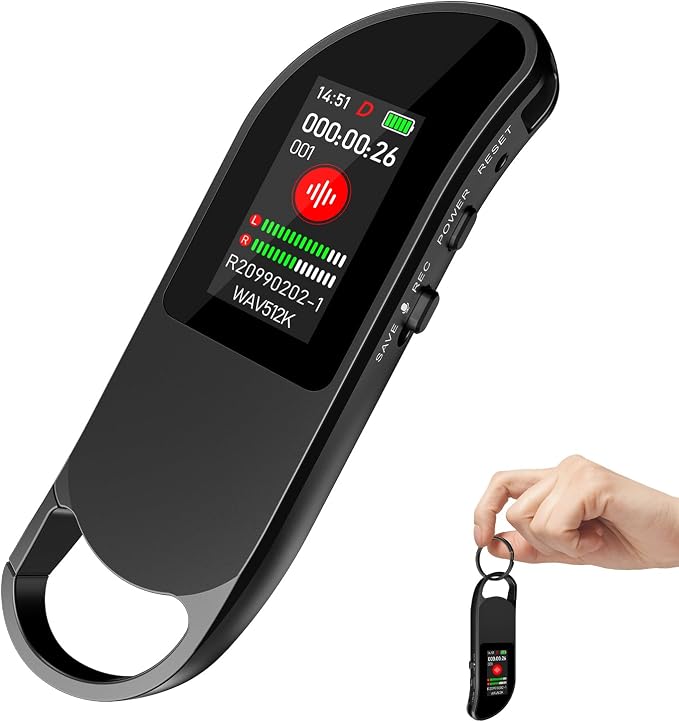 64GB Digital Voice Recorder, Vandlion Recording Device