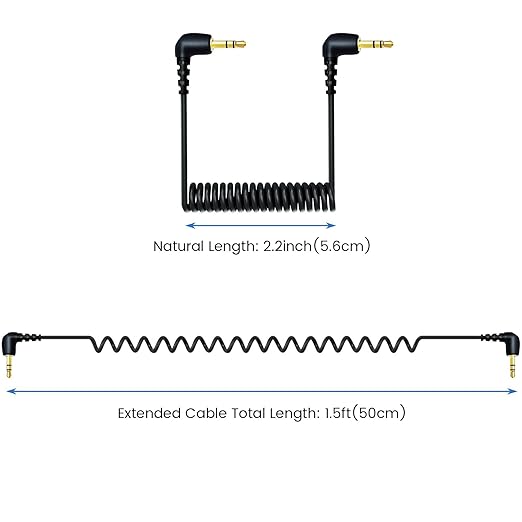 2-Pack 3.5mm Microphone Cable Compatible