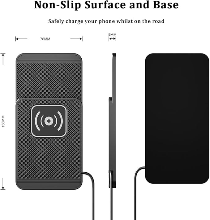 Wireless Charging Pad for Car for Mazda CX-50 2023-2026, 20W Fast Wireless Car Charger Pad Type-C/USB Non-Slip Phone Charging Mat,A 30cm Cable Type-C Plug