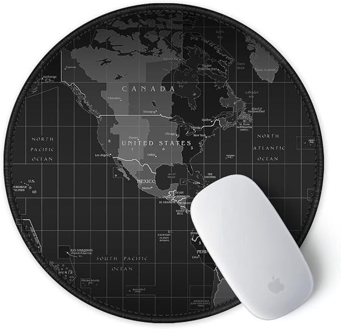 ITNRSIIET Round Mouse Pad with Stitched Edge Premium-Textured Waterproof
