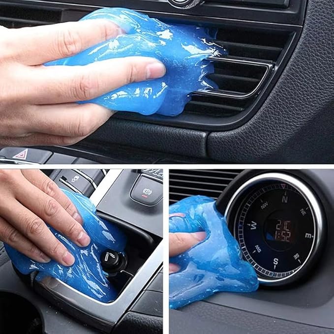Car Cleaning Gel Compatible with Ferrari LaFerrari, 200g Detailing Putty for Auto Vents, Dashboard, Cup Holders - Reusable Multifunctional Dust Remover,200g*2