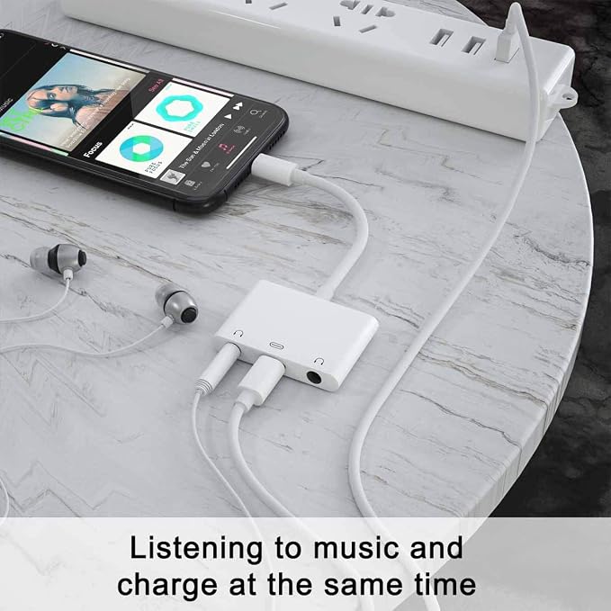 3in1 Lighting to 3.5mm, Headphone Adapter