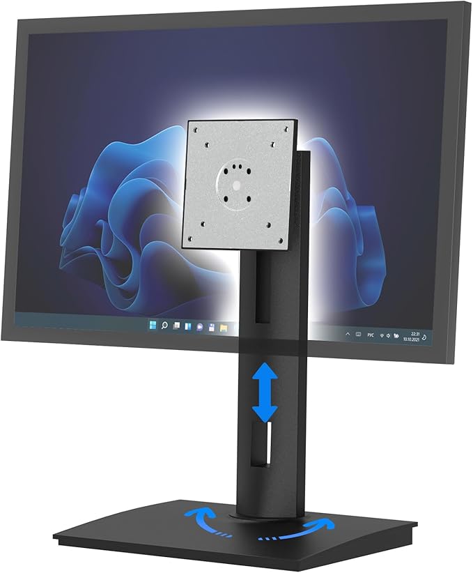 Vesa Monitor Stand with Spring-Adjustable Height, Rotation Vesa Stand,