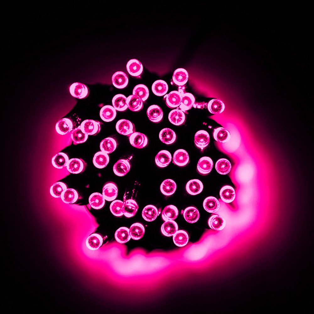 30 Mini Bulb LED Battery Operated Fairy String Lights in Pink for Valentines Day, Romantic Wedding, Home Decoration Room Lighting, Christmas, Crafts (158" inch Long String)