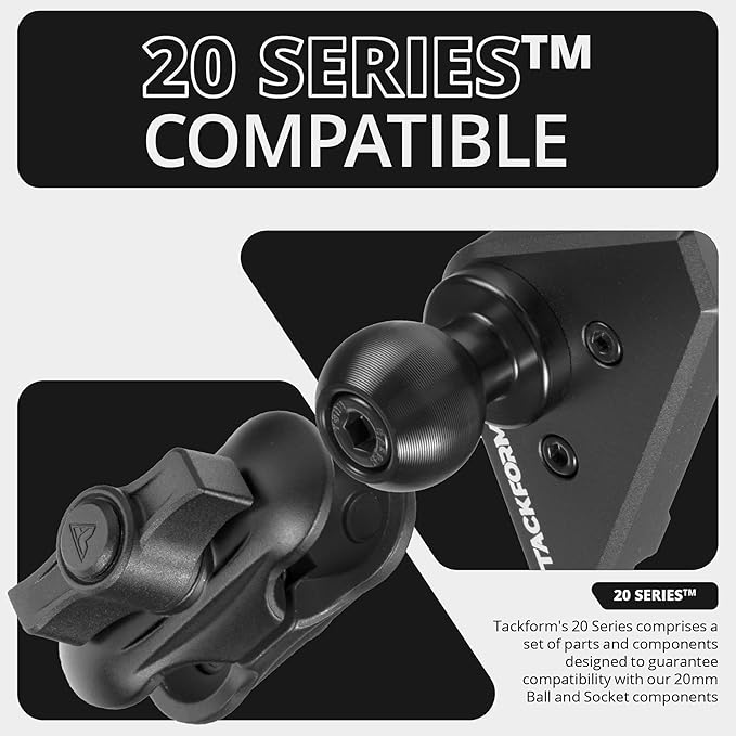 Tackform Link Vent Mount Magnetic Phone Holder - Compatible with 2021-2025 Ford F150 & Raptor, 2023-2025 Ford Super Duty | Aluminum | 2" Arm | Yellow | (NOT MAGSAFE Compatible)