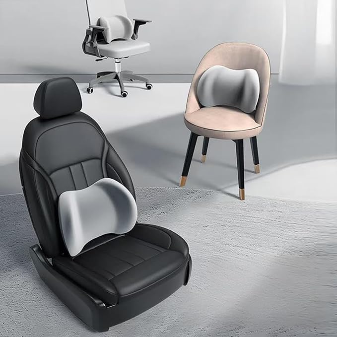 Car Back Support Neck Pillow for Subaru Crosstrek 2012-2025, Comfortable Soft Car Seat Headrest Neck Rest Cushion Lumbar Support Pillow with Adjustable Strap, Blue