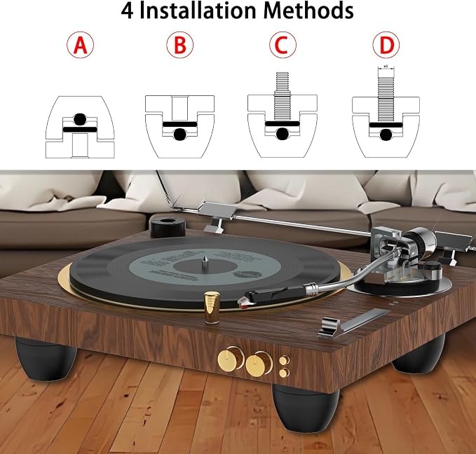 Audiocrast 4X HiFi Speaker Spikes Stand Feet Pads 30x33mm Isolation Feet