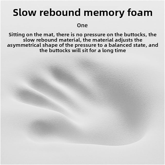 Memory Foam Car Seat Cushions with Lumbar Support - Cool and Breathable Comfort for Car and Office Seats(3,45x45cm)
