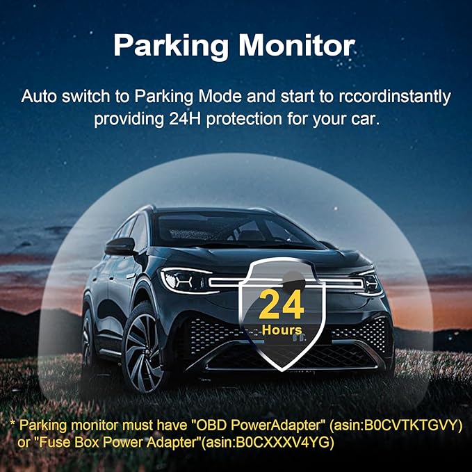 Mangoal Front 4K & Rear 1080p Dash Cam Fit for Ford Mustang Gen7 2024-2026, EcoBoost Premium GT Premiun Mach 1(Model C), UHD 2160P Video, WiFi & App, 128GB Card