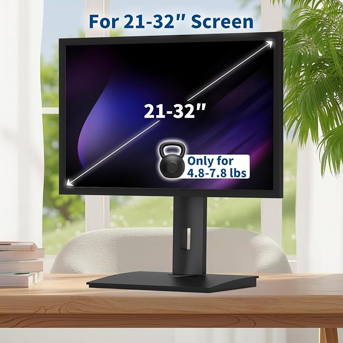 Vesa Monitor Stand with Spring-Adjustable Height, Rotation Vesa Stand,