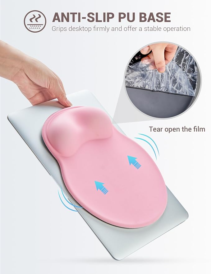 Ergonomic Mouse Pad with Wrist Rest, Large Mousepad, Office Wrist Support Mouse