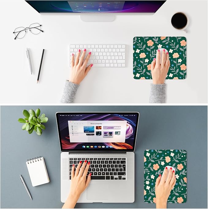 ITNRSIIET Mouse Pad Non-Slip Rubber Base Smooth Surface Stitched Edges