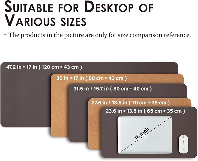 Large Cork Desk Mat