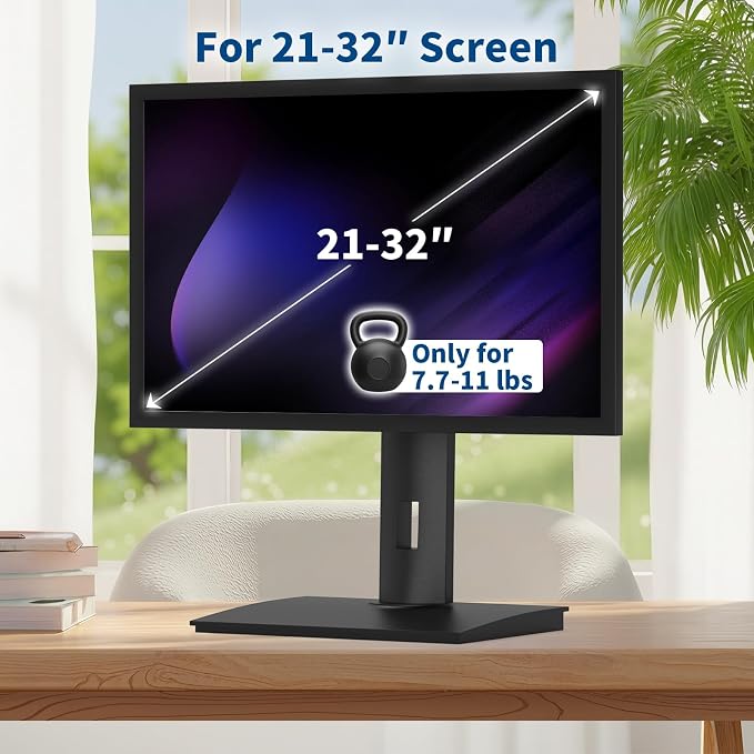 Vesa Monitor Stand with Spring-Adjustable Height, Rotation Vesa Stand,