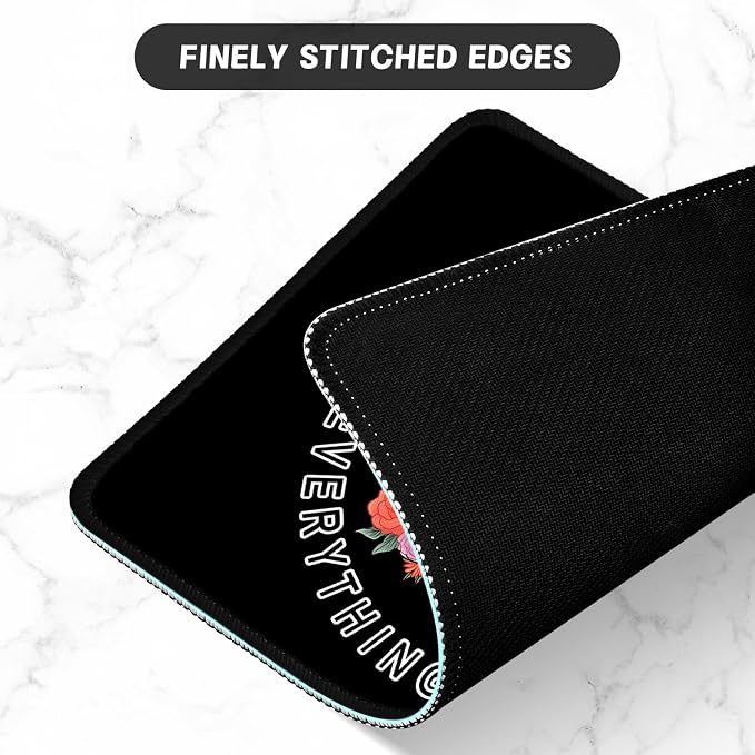ITNRSIIET Mouse Pad with Stitched Edge Premium Textured Smooth Precise