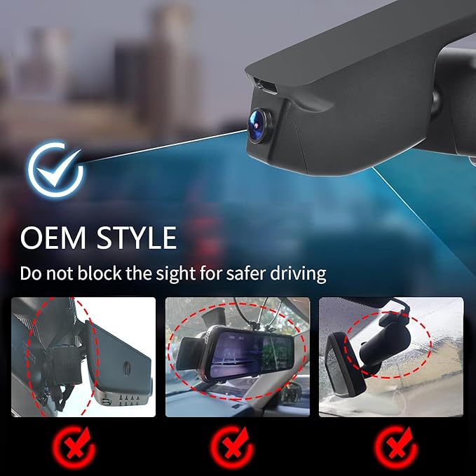 Front 4K & Rear 1080P Dash Cam Custom Fit for Dodge Charger 2015 2016 2017 2018 2019 2020 2021 2022 2023(Model A),GT R/T SRT Hellcat Widebody SXT Scat Pack,Integrated OEM Look,WiFi & App,128GB Card