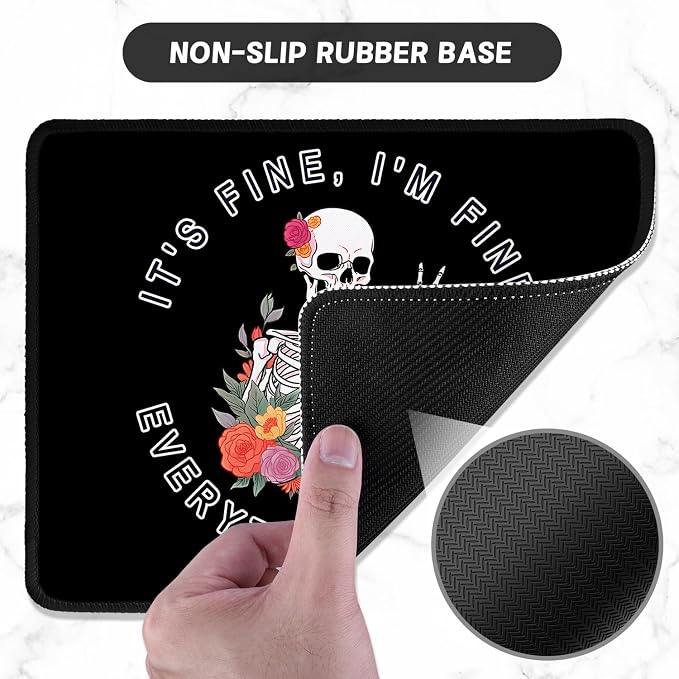 ITNRSIIET Mouse Pad with Stitched Edge Premium Textured Smooth Precise