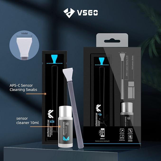 VSGO VS-S02-E APS-C Digital Camera Sensor Cleaning Kit Clean Swab × 10