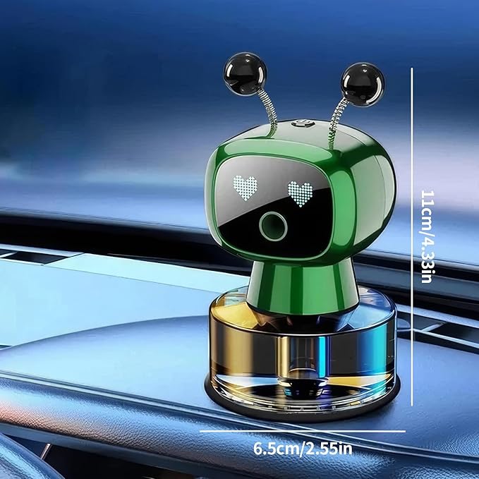 Amposei Car Air Freshener, Smart AI Robot Car Aromatherapy Diffuser, Automatic Air Freshener Spray, Car Fresheners Diffuser, Ideal Car Gift Decor for Car & Perfume Aromatherapy Lover (Grey Osmanthus)