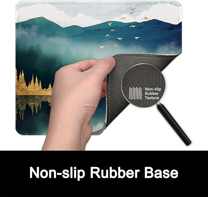 ITNRSIIET Mouse Pad with Stitched Edge Premium Textured Smooth Precise