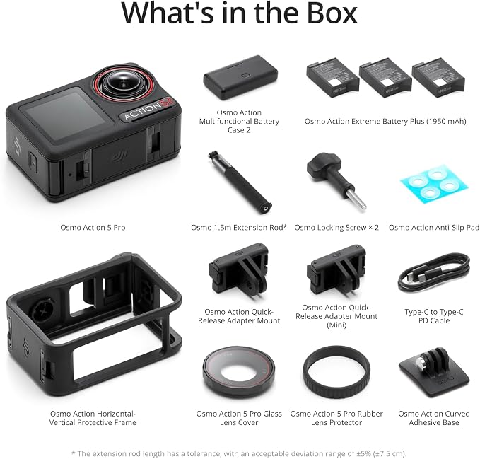 DJI Osmo Action 5 Pro Adventure Combo, Action Camera 4K