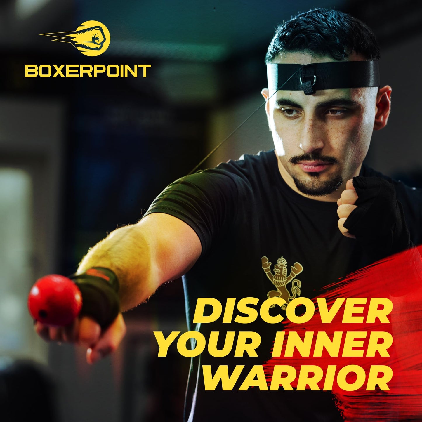 Boxing Reflex Ball for Adults and Kids - React Reflex Balls on String with Headband, Carry Bag and Hand Wraps - Improve Hand Eye Coordination, Punching Speed, Fight Reaction