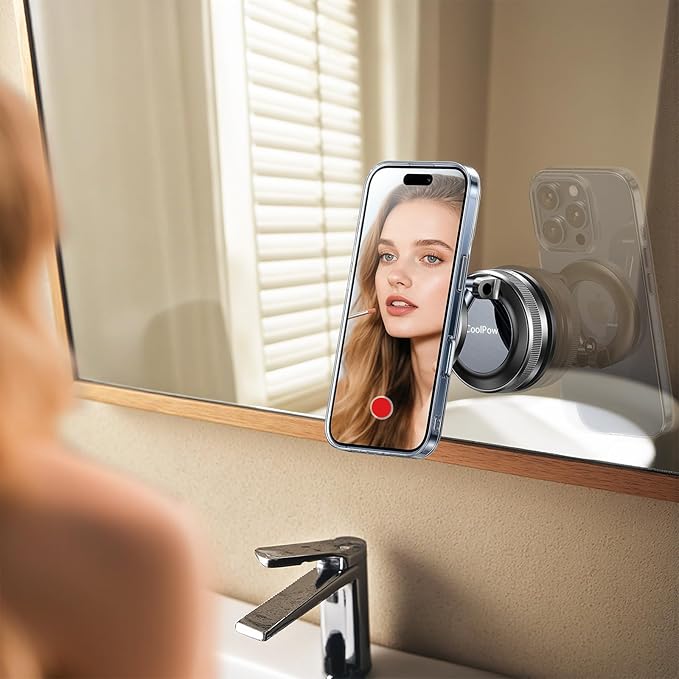 for Magsafe Car Mount carmount 2.0 Magnetic Phone Mount【True Military-Grade Durability 】Vacuum Magnetic Phone Holder for Car Cell Phone Car Mount【Stylish Suction Cup Phone Mount for iPhone 17 16 15 14