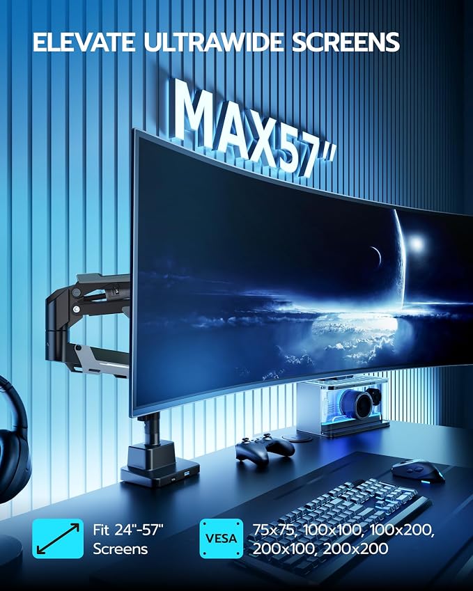 ARES WING Single Monitor Mount