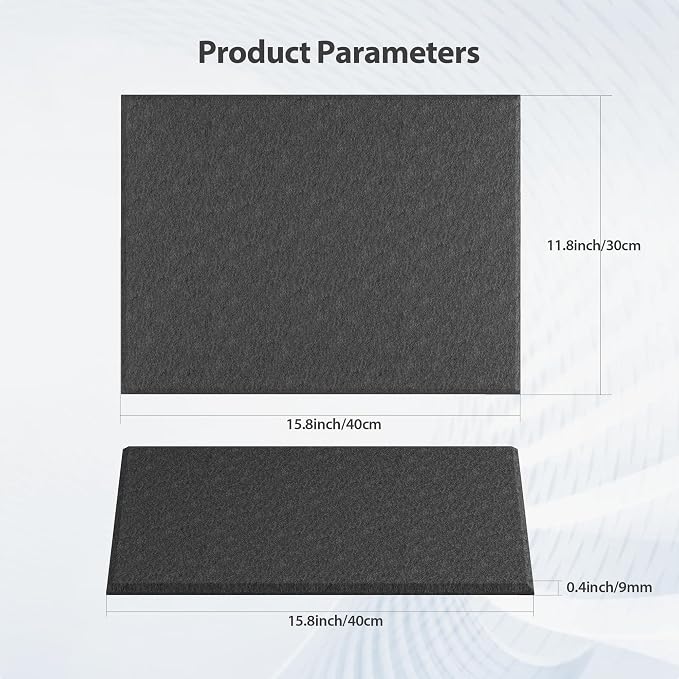 12 Pack Acoustic Panels Self Adhesive Sound Proof Foam, High Density Sound