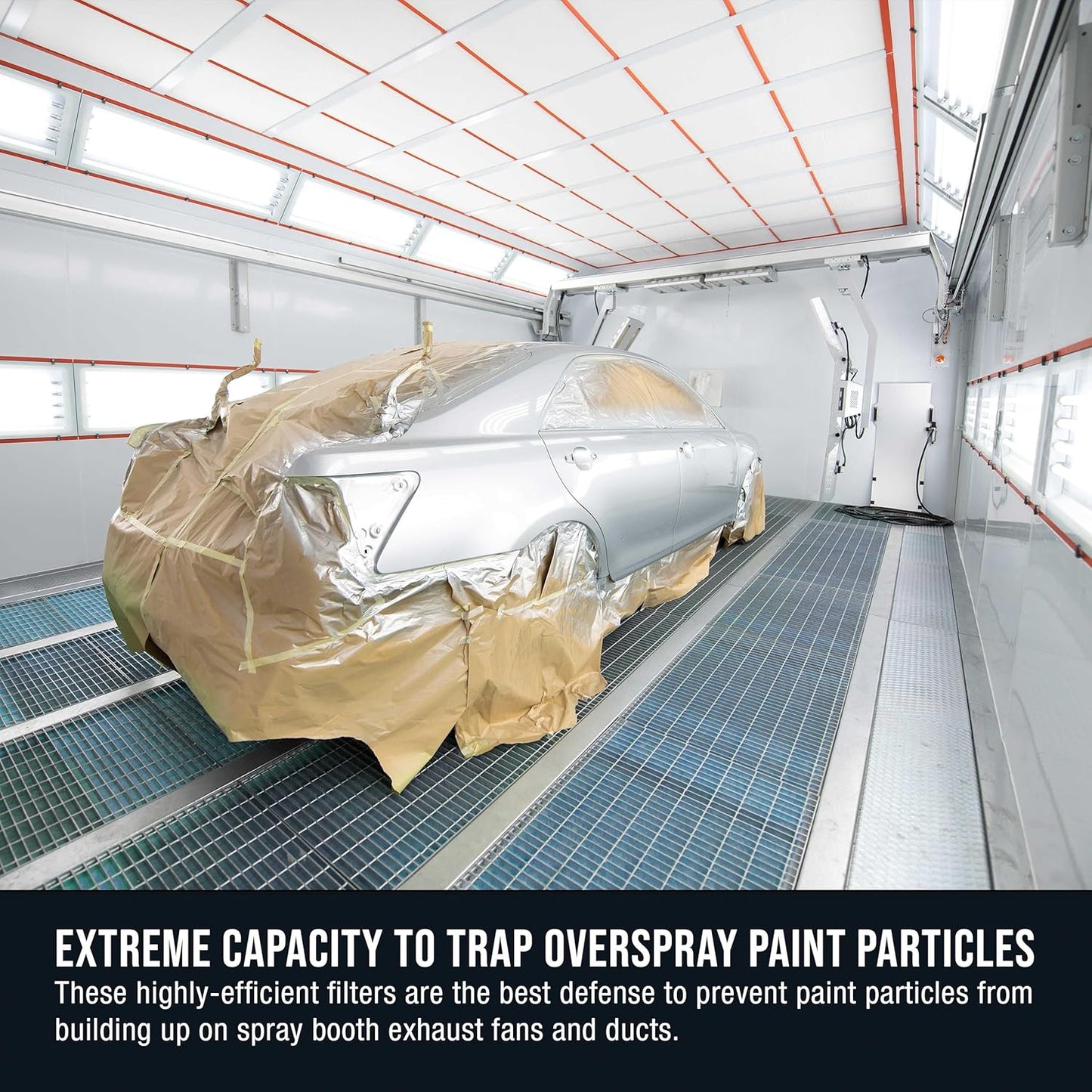 Master Elite Premium Paint Spray Booth Exhaust Filter Roll, 36" x 300' - 18 Gram Heavy-Duty Fiberglass Paint Arrestor - Captures Traps Overspray Particles in Auto Car Autobody Refinish Booths