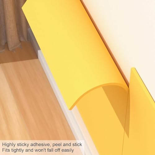 Self-Adhesive Garage Wall Protectors - Grey Rubber Foam Studio & Gym Wall Guards (39.3x39.3in) for Maximum Protection Against Damage and Scratches