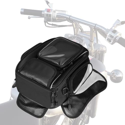 Motorcycle Tank Bag for Honda VFR 800 X Crossrunner VFR800 800X, Magnetic & Strap Mount Tank Bag for Motorcycles, Motorcycle Touring Navigation Luggage Bag Tank Bags, B Magnetic