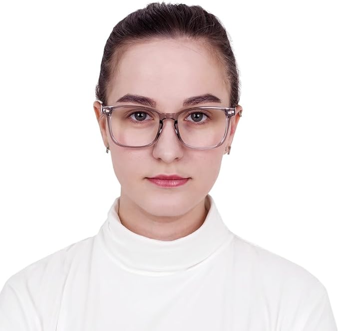YEIN Bifocal Reading Glasses with Blue Light Blocking Lenses, Bifocal Reader for Women and Men, Vintage Square frame with Spring Hinge (+0.50/+2.25 magnification)