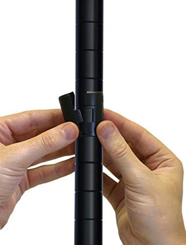 Omega 12" Deep x 36" Wide x 86" High 3 Tier Black Starter Shelving Unit