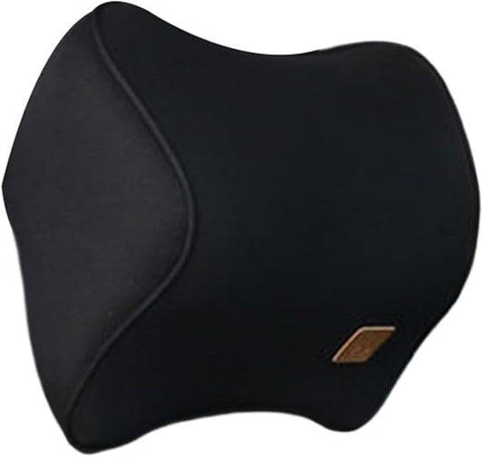 Car Driver Pillow Lumbar Support Back Cushion Fit for Seat Neck Pillow Washable Pillow Cushion(1pcs Black Neck)