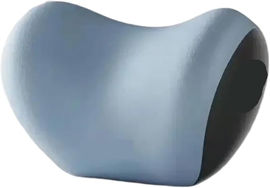 Car Neck Pillow and Lumbar Support Cushion - Memory Foam Backrest for Driver Seat Comfort(Blue)
