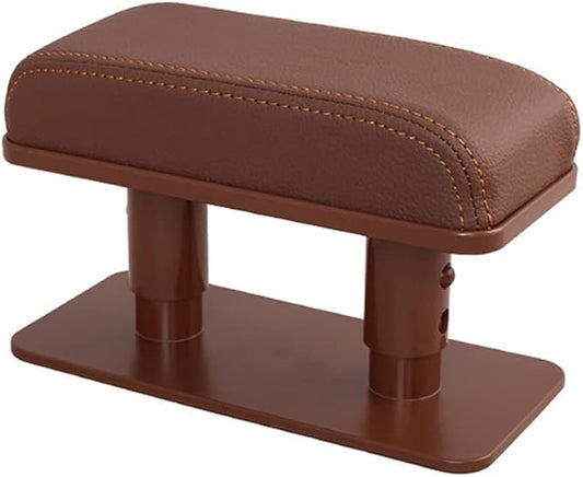 Car Driver Arm Pad Cushion, Car Center Console Elbow Cushion Pad Car Door Armrest Rest Pad Adjustable Height Comfort Universal Fit for Most Car, Brown