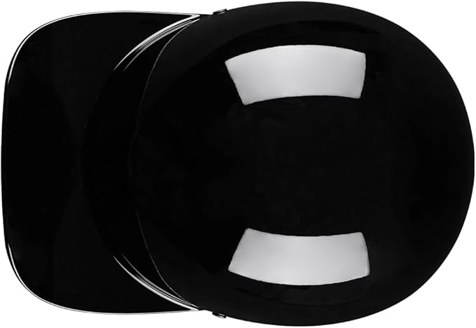 Vintage Retro Open Face Motorcycle Helmet Baseball Cap Half Helmets with pull-down Lens for Men Women Moped Cap Jet Scooter Street Cruiser - DOT Certified (Gloss Black,X-Large)