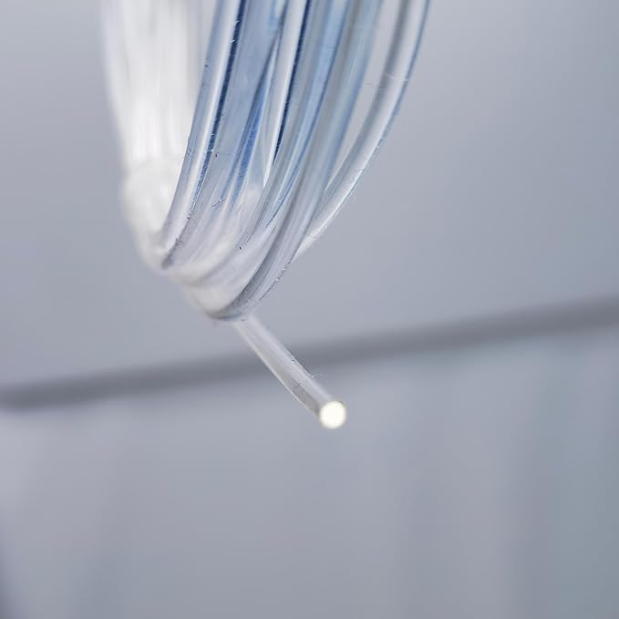 1Pcs PMMA Side-Light Optical Fiber Cable 2.5mm(0.10in) *3.5M(11.48ft) for LED Light Guide in Home, Hotel.