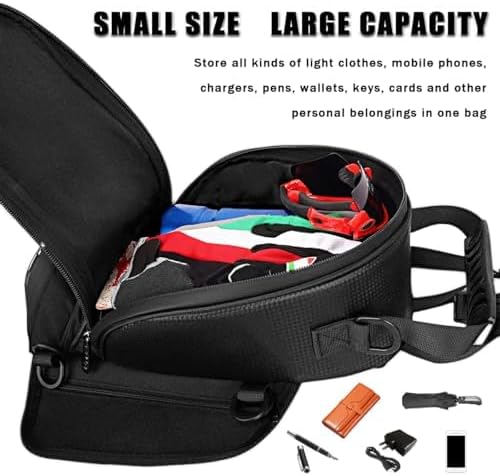 Motorcycle Tank Bag for Harley Davidson Pan America 2020-2024, Magnetic & Strap Mount Tank Bag for Motorcycles, Motorcycle Touring Navigation Luggage Bag Tank Bags,A Strap