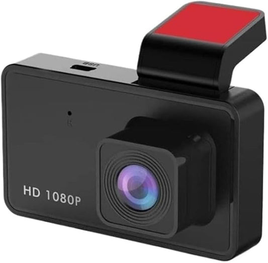 3-Inch 1080P HD Dash Cam for Cars, Wide-Angle Driving Recorder with Night Vision, Loop Recording (Black)