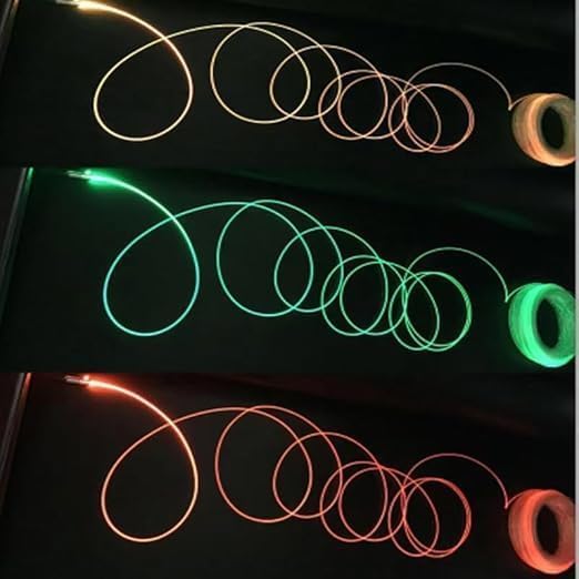 1Pcs PMMA Side-Light Optical Fiber Cable 4mm(0.16in) *3.5M(11.48ft) for LED Light Guide in Home, Hotel.