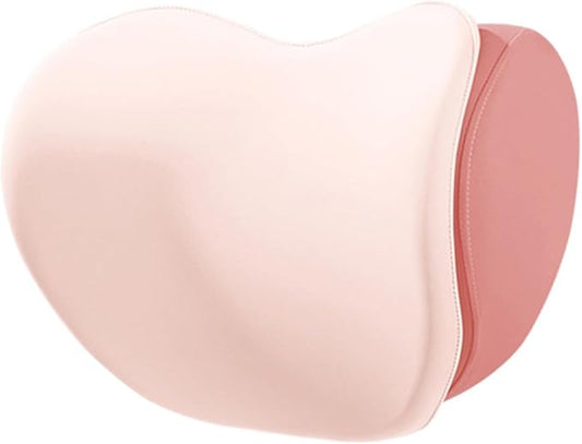 Car Headrest Lumbar Support Cushion for VW Golf VIII VI V IV III II I Mk 8 7 6 5 4 3 R GTE/GTI/GTD/Clubsport 45, Memory Foam Relieve Fatigue Breathable Car Seat Neck Pillow,Pink-Headrest